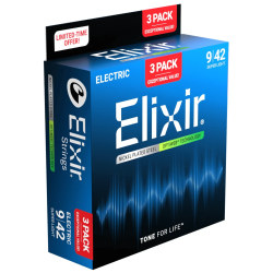 Elixir Optiweb 16571 3-pack 09-42 Super Light